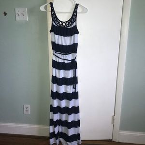 Nautical maxi dress